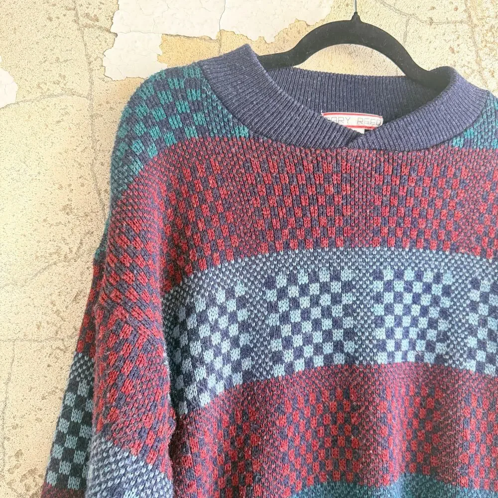 Gary Reed checkerboard stripe